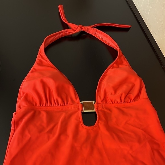 ViX by Paula Hermmany Coral red tankini set, size 6/8 - Picture 7 of 14
